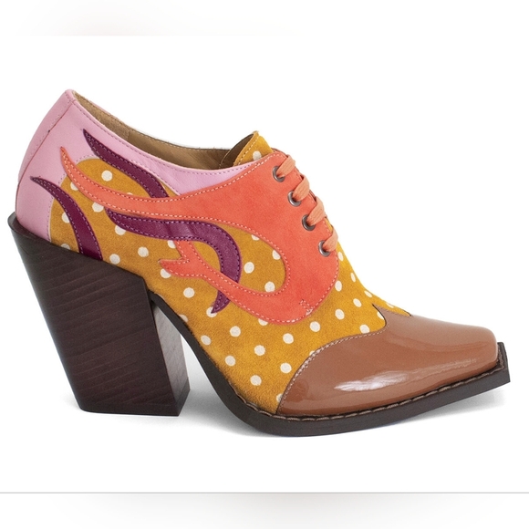 JOHN FLUEVOG Signature Dali Contrast Lace-Up Shoes - Picture 3 of 15